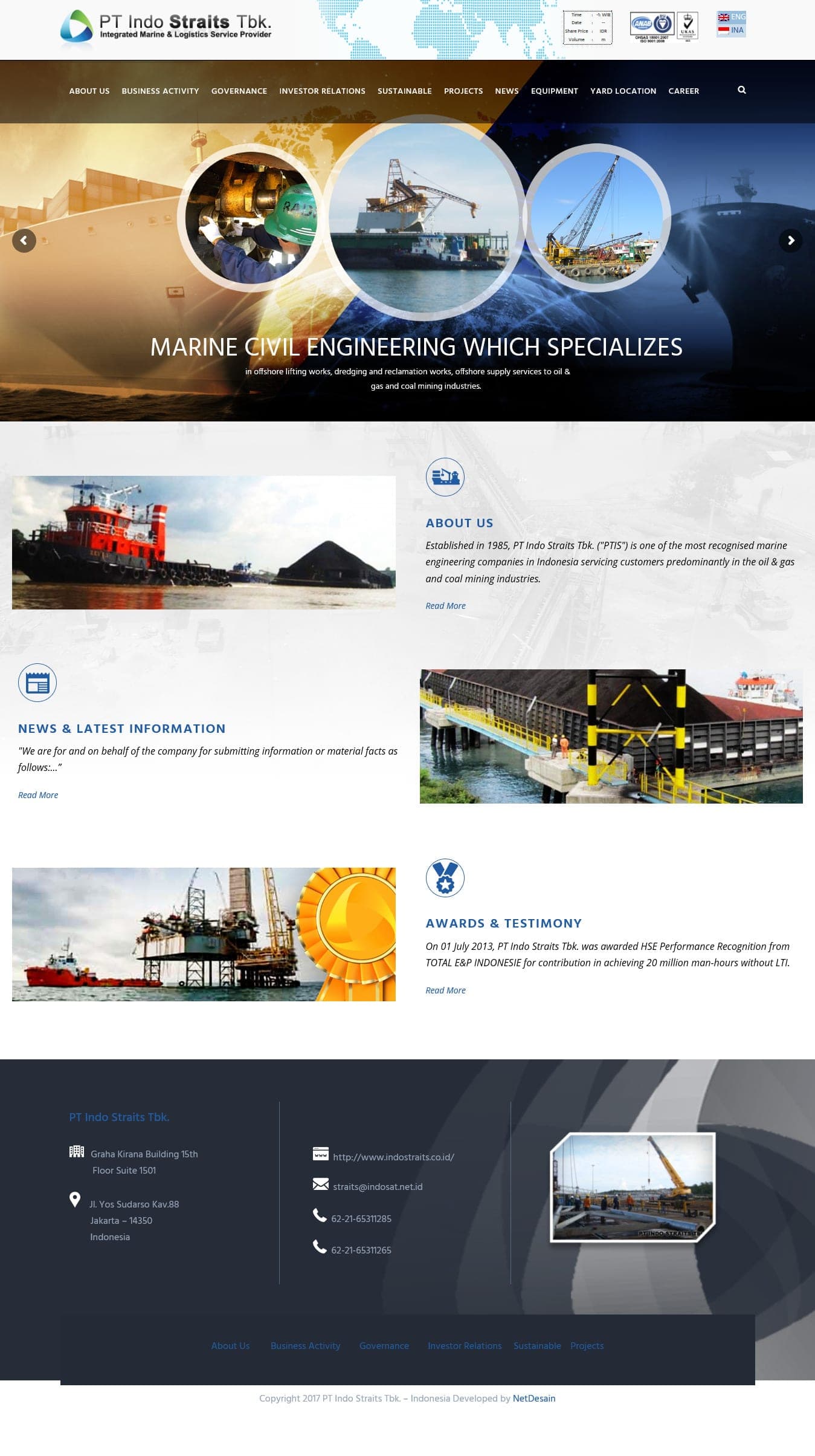 PT Indo Straits Tbk. — 1