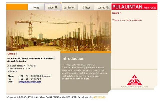 Pulau Intan Bajaperkasa Konstruksi — 1