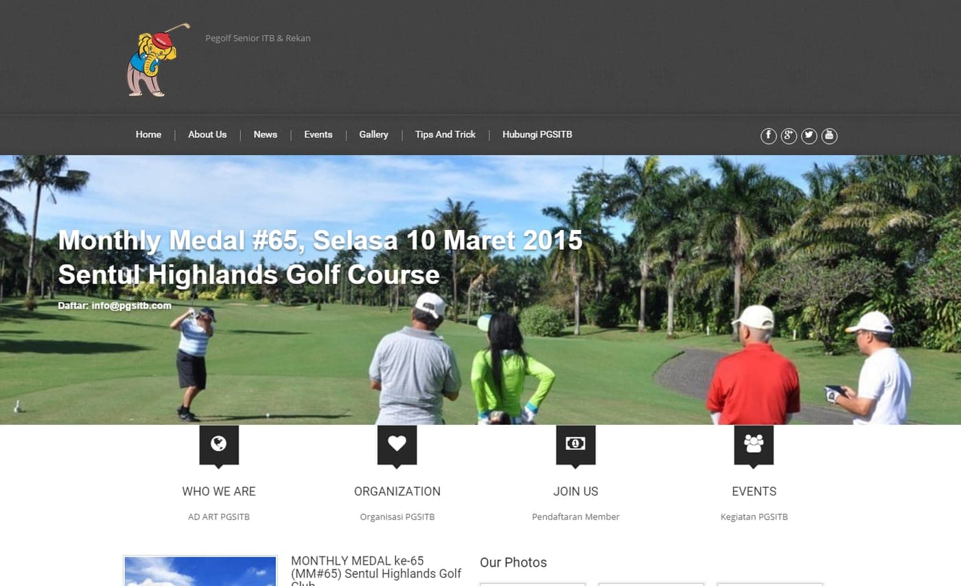 Pegolf Senior ITB — 1