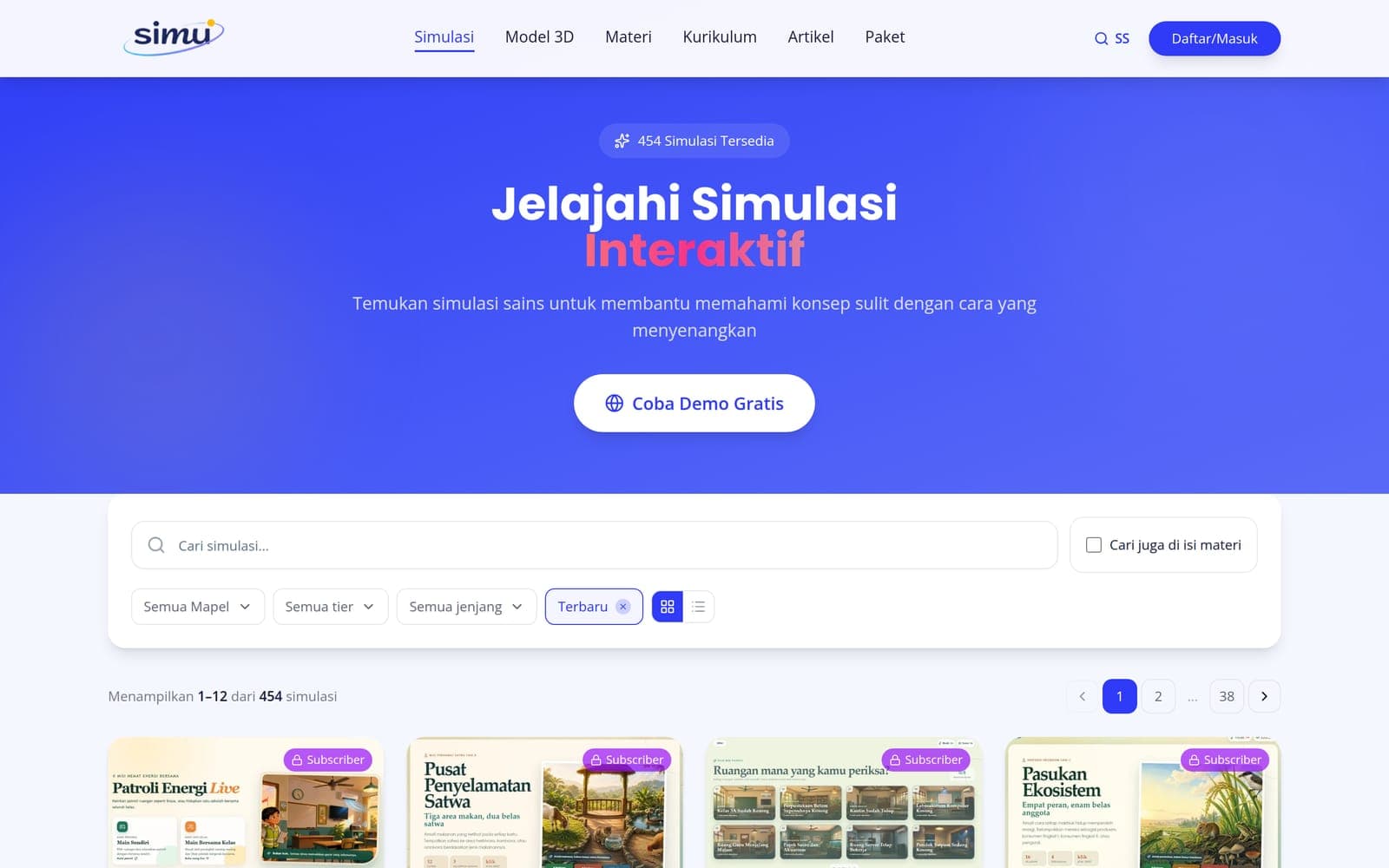 Simu — Platform Pembelajaran Sains Interaktif — 2