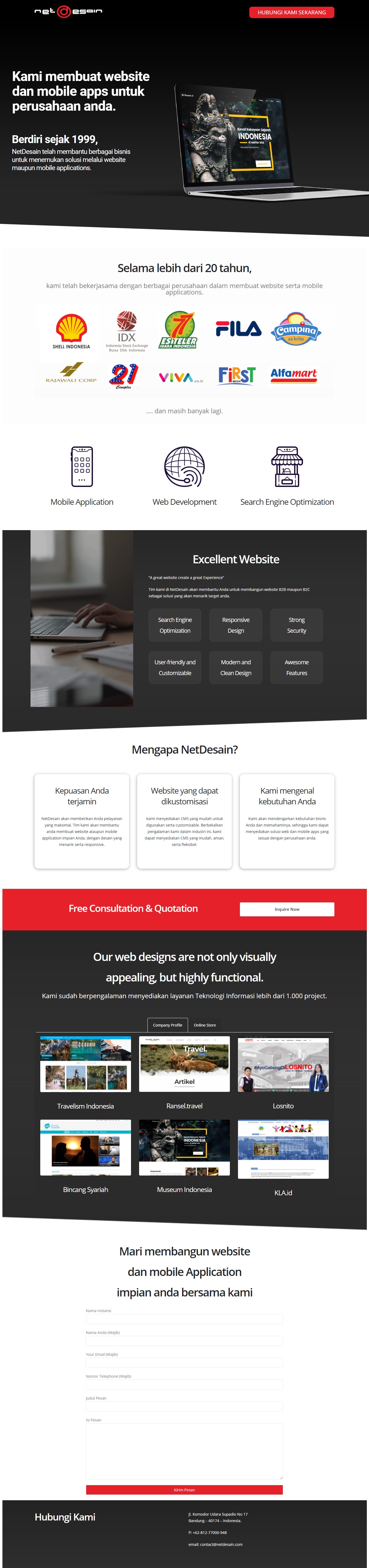 NetDesain Landing Page — 1