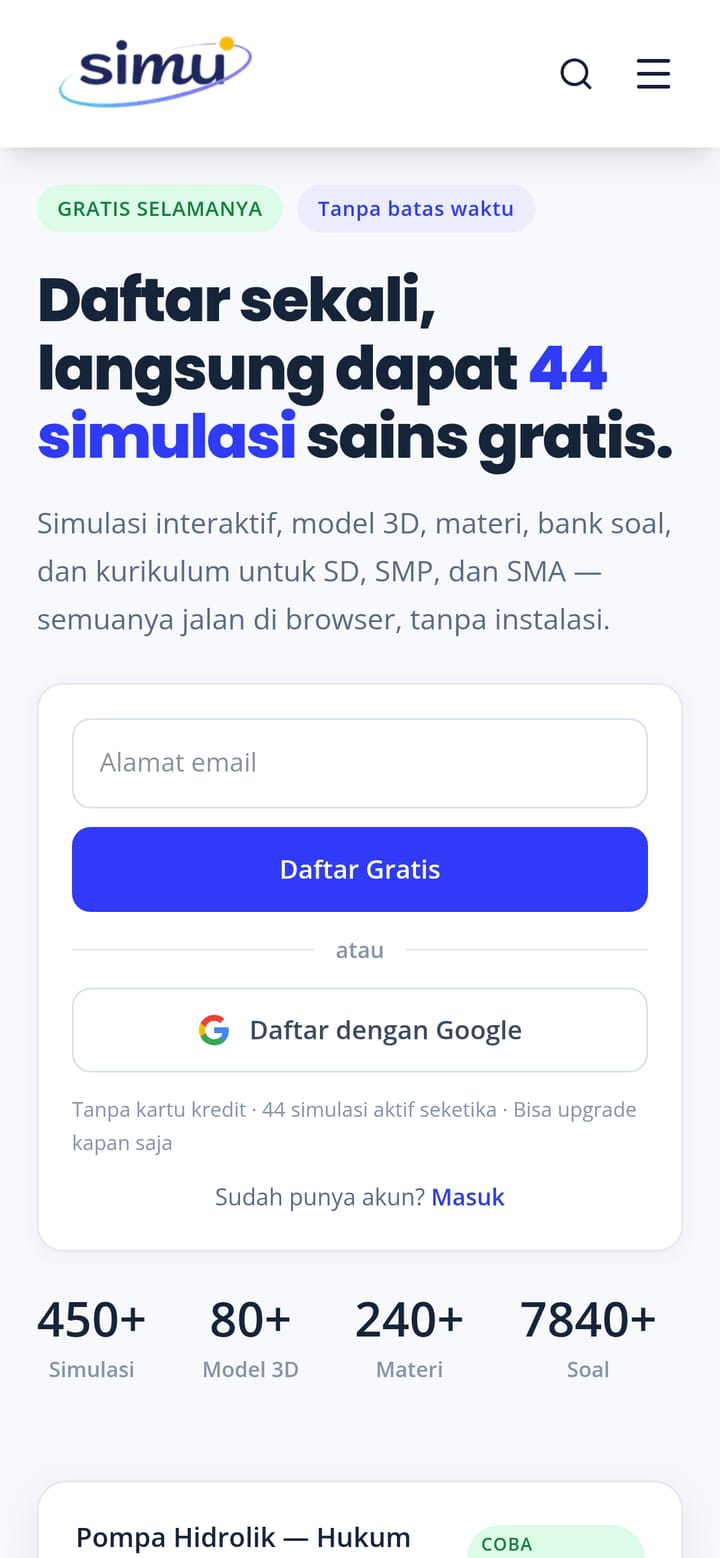 Simu — Platform Pembelajaran Sains Interaktif — 5
