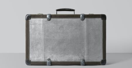 Free Travel Suitcase Mockup